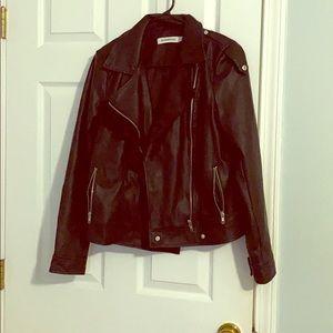 Faux leather jacket